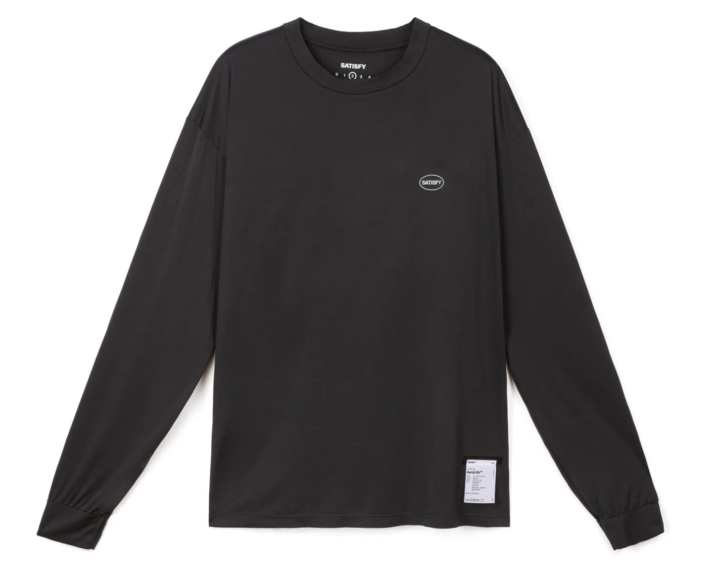 5087-BK-OV Satisfy AuraLite Long Tee Black