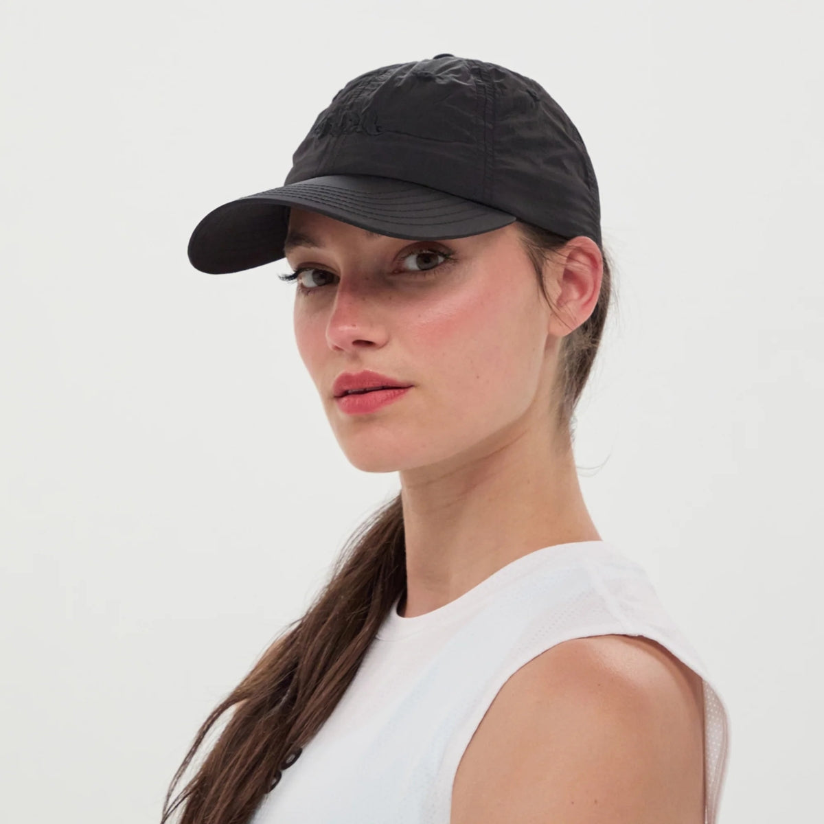 Bandit Running - Embroidered Bandit Nylon Dad Hat BLACK【UANPP003SM25BB】