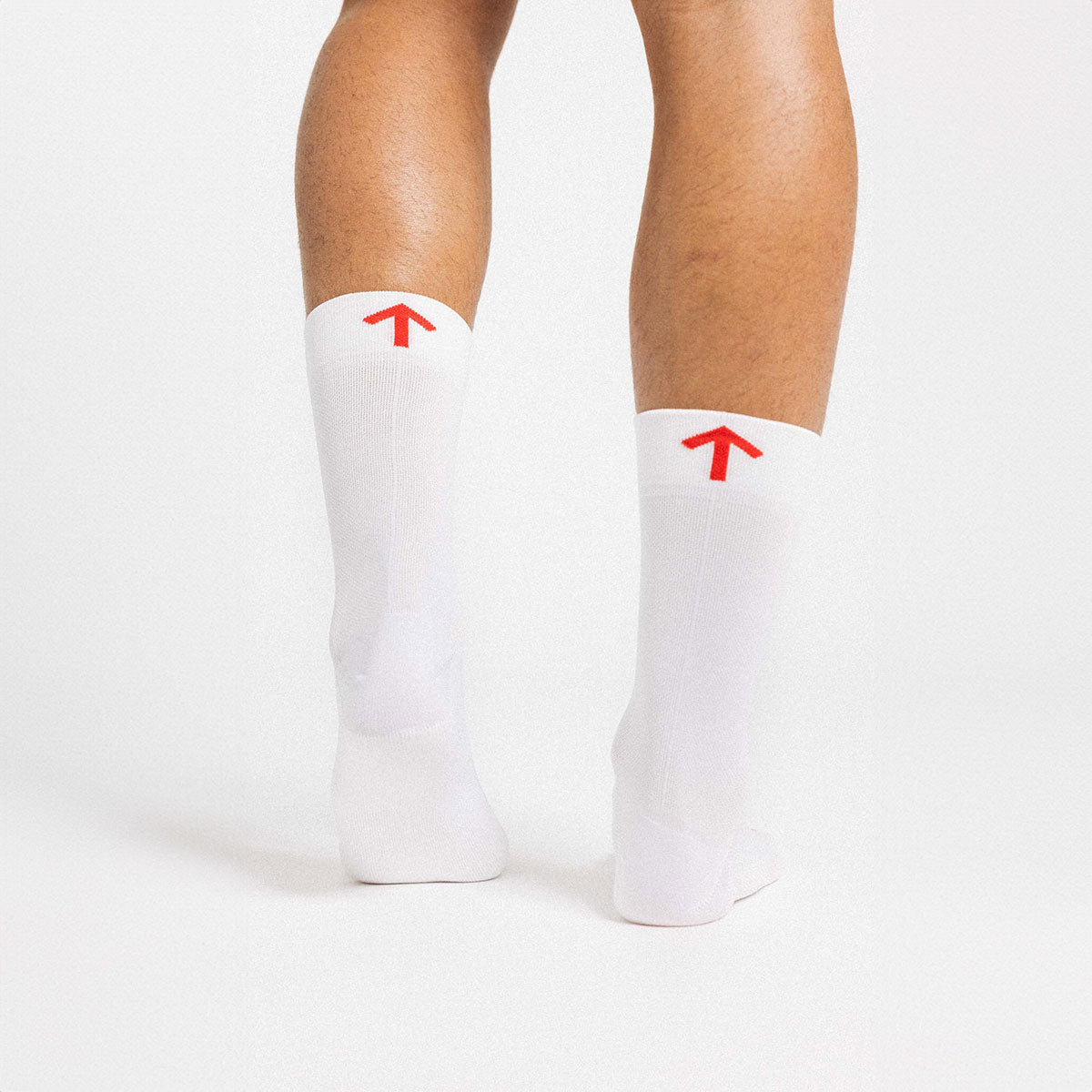 CHANCE - Padded Sock-White/Orange