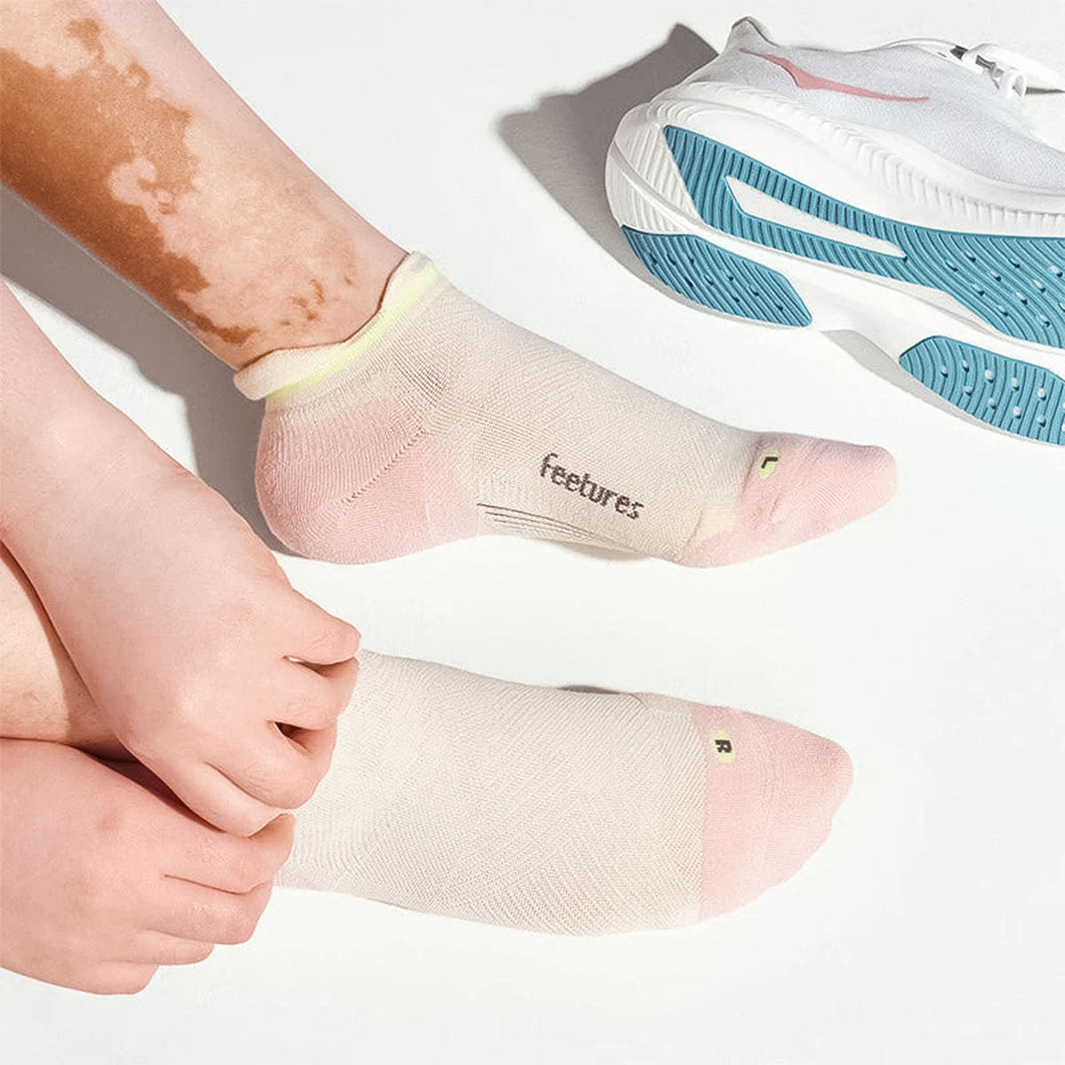 Feetures - ELITE MAX CUSHION NO SHOW TAB Sandy Melon 【4400050166252】