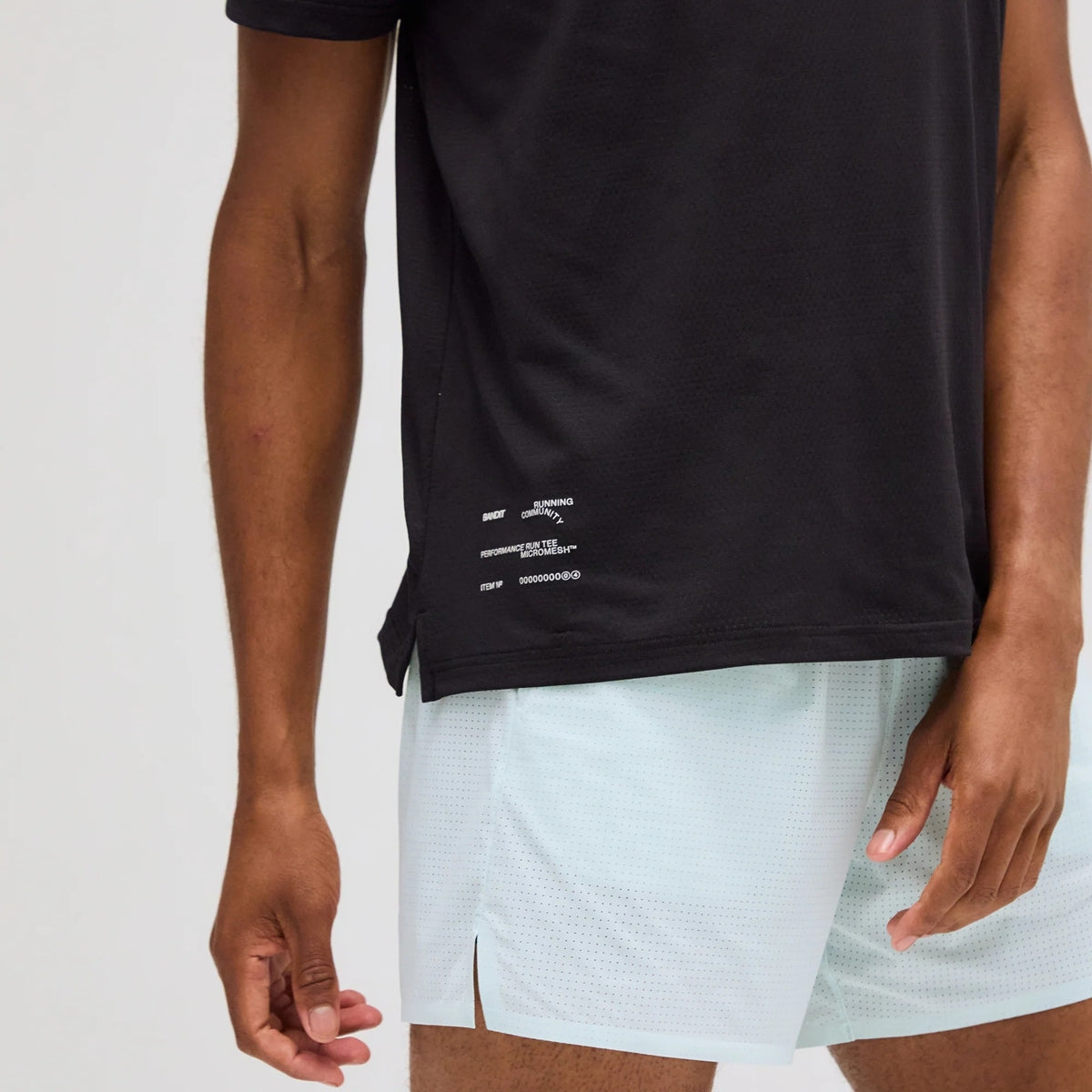 Bandit Running - Men's Micromesh Run Tee BLACK【MTPTP002SM25BB】