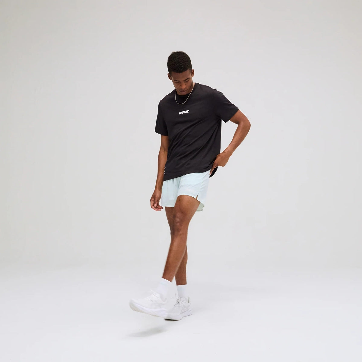 Bandit Running - Men's Micromesh Run Tee BLACK【MTPTP002SM25BB】
