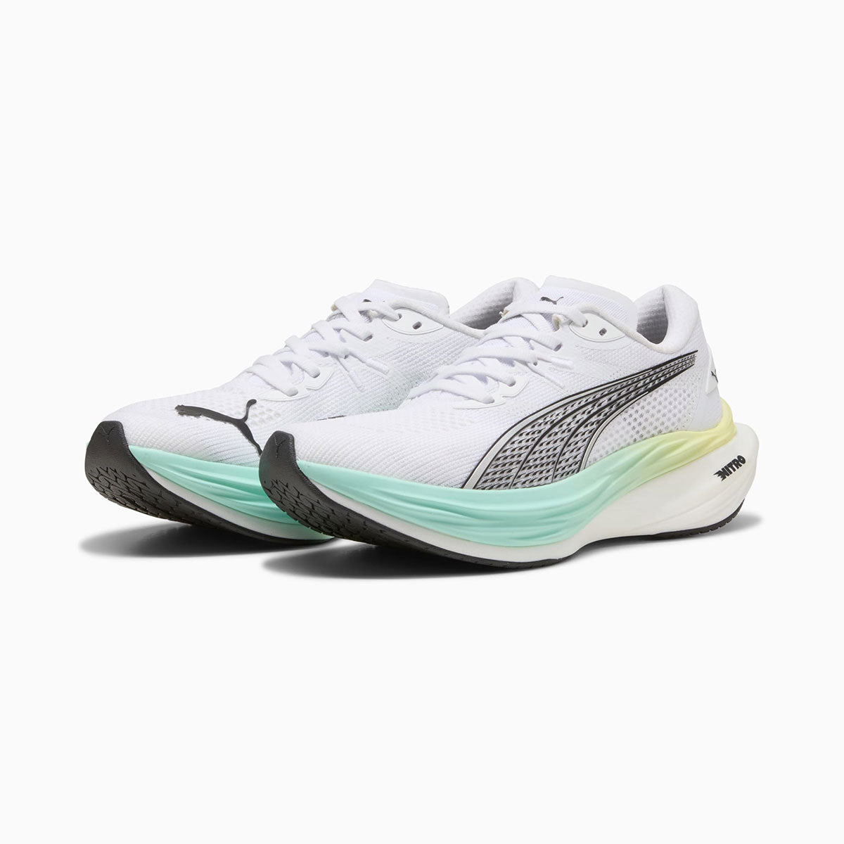 PUMA - Deviate Nitro 3 WMNS PUMA WHITE/MINT MELT 【309708-20】