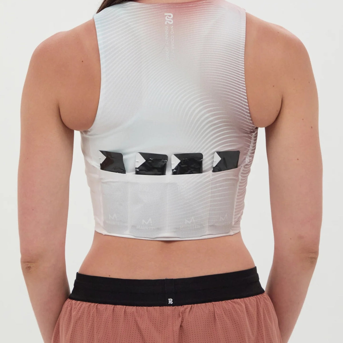 Bandit Running ‐ Ares Zip Front Race Crop MINTY BLUE【WTCCP003SM25UT】