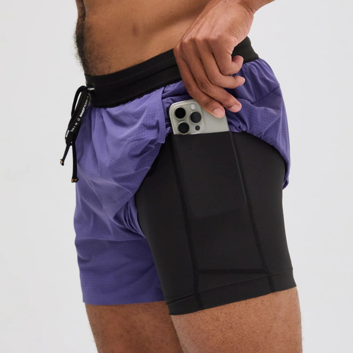 Bandit Running - Men's Vento 5" Run Short PURPLE DUSK【MBSHP006SM25PD】