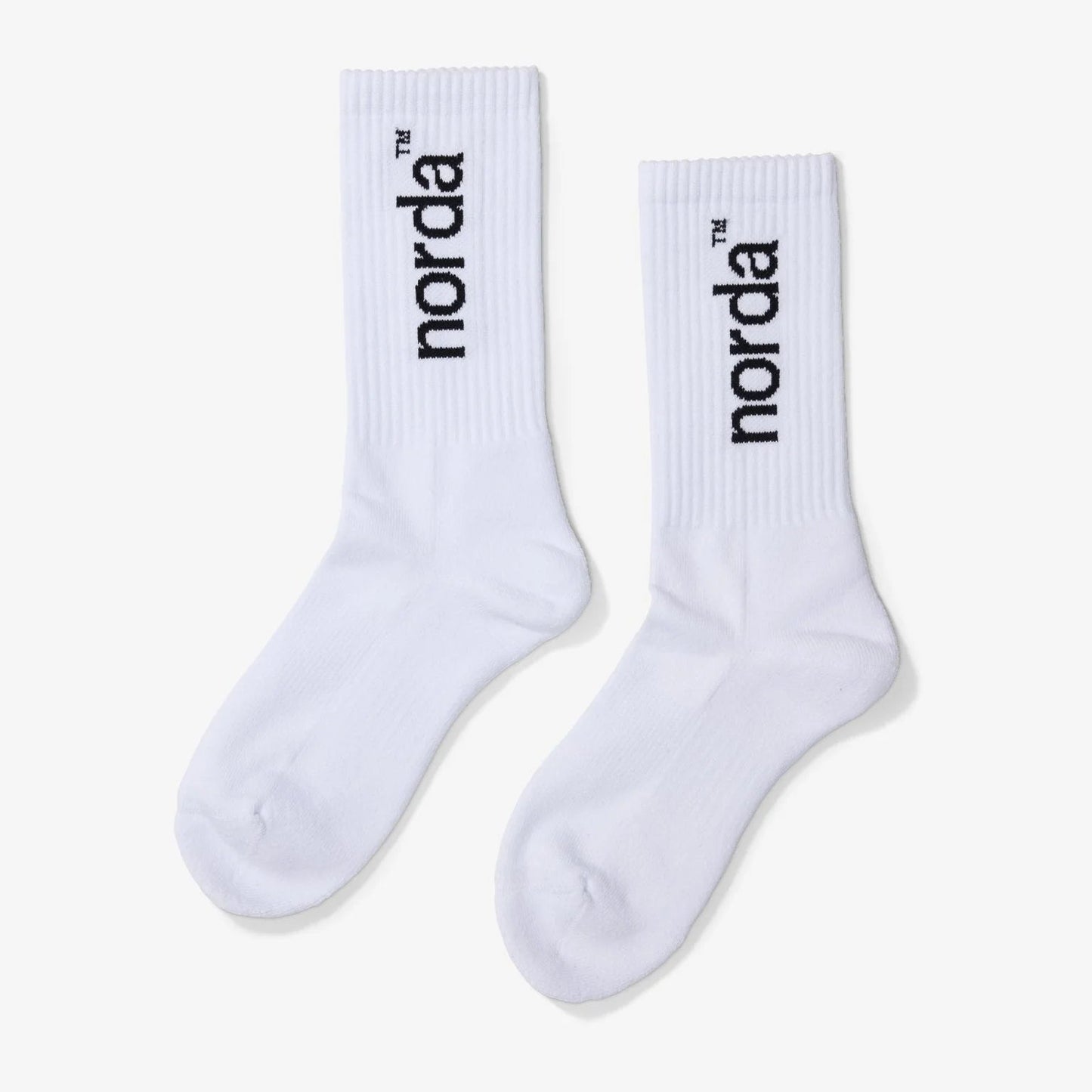 NORDA005-U-WHT Retro Sock - U - White