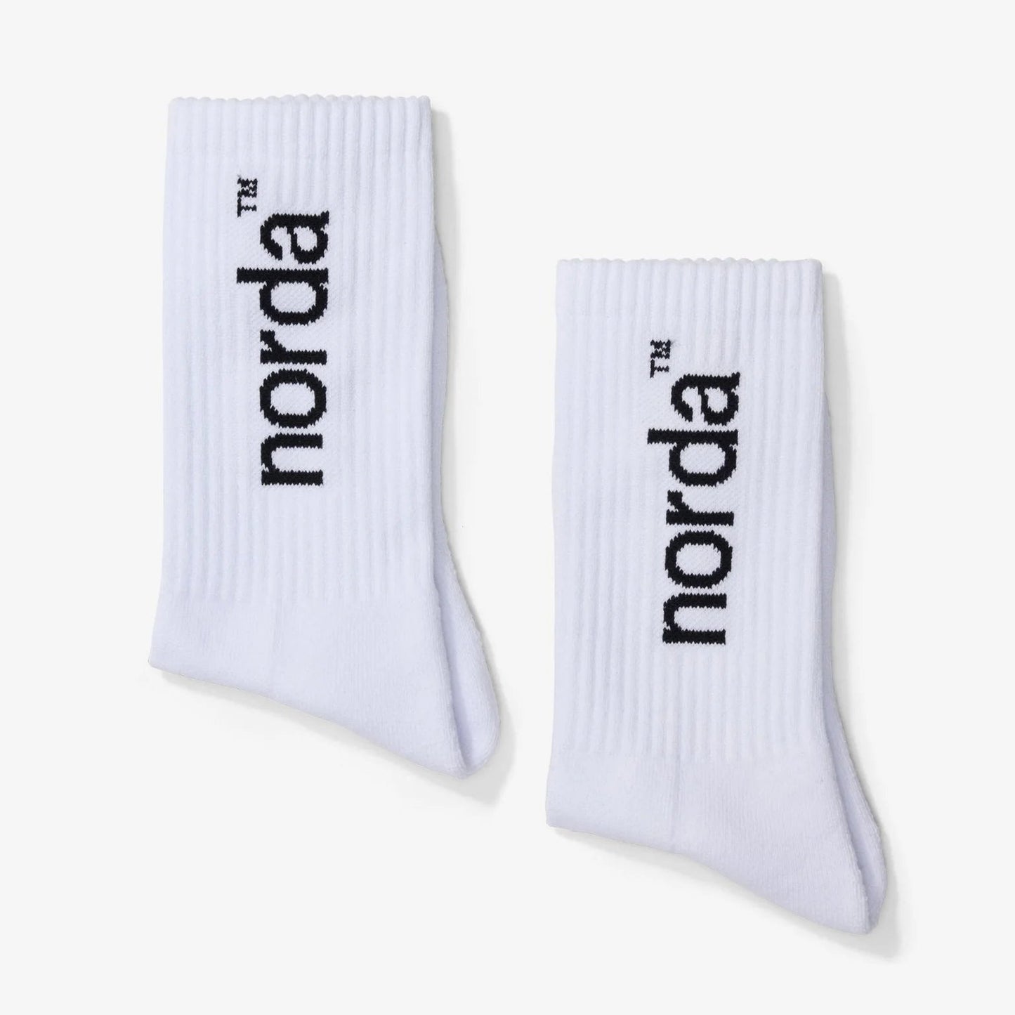 NORDA005-U-WHT Retro Sock - U - White