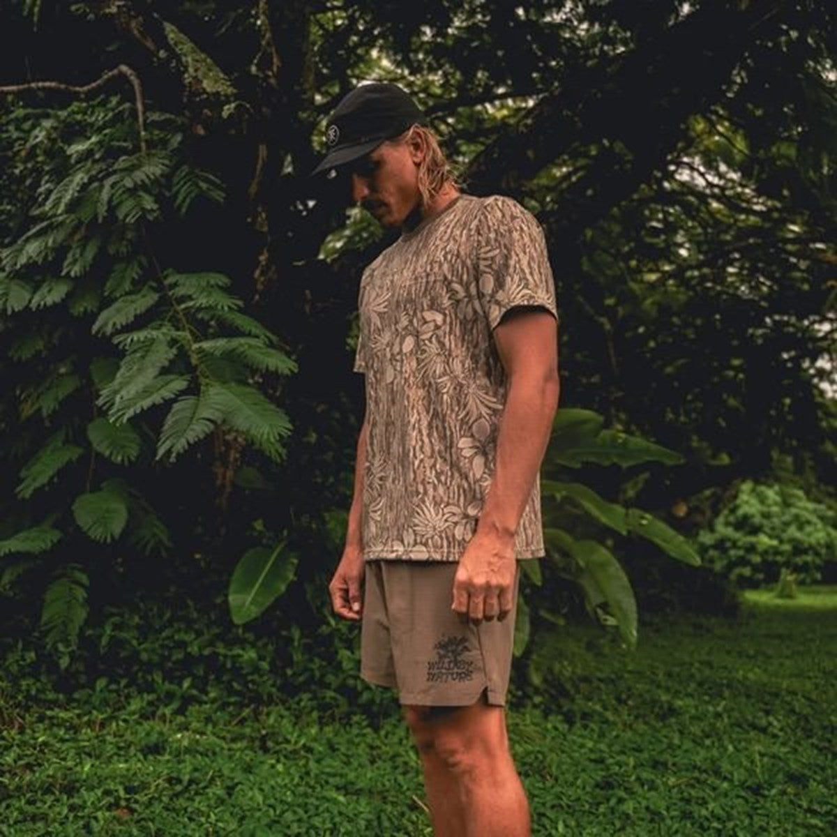 ROARK RUN AMOK - MATHIS ACTIVE TIE DYE S/S TEE KHAKI 【RK452-KHA】