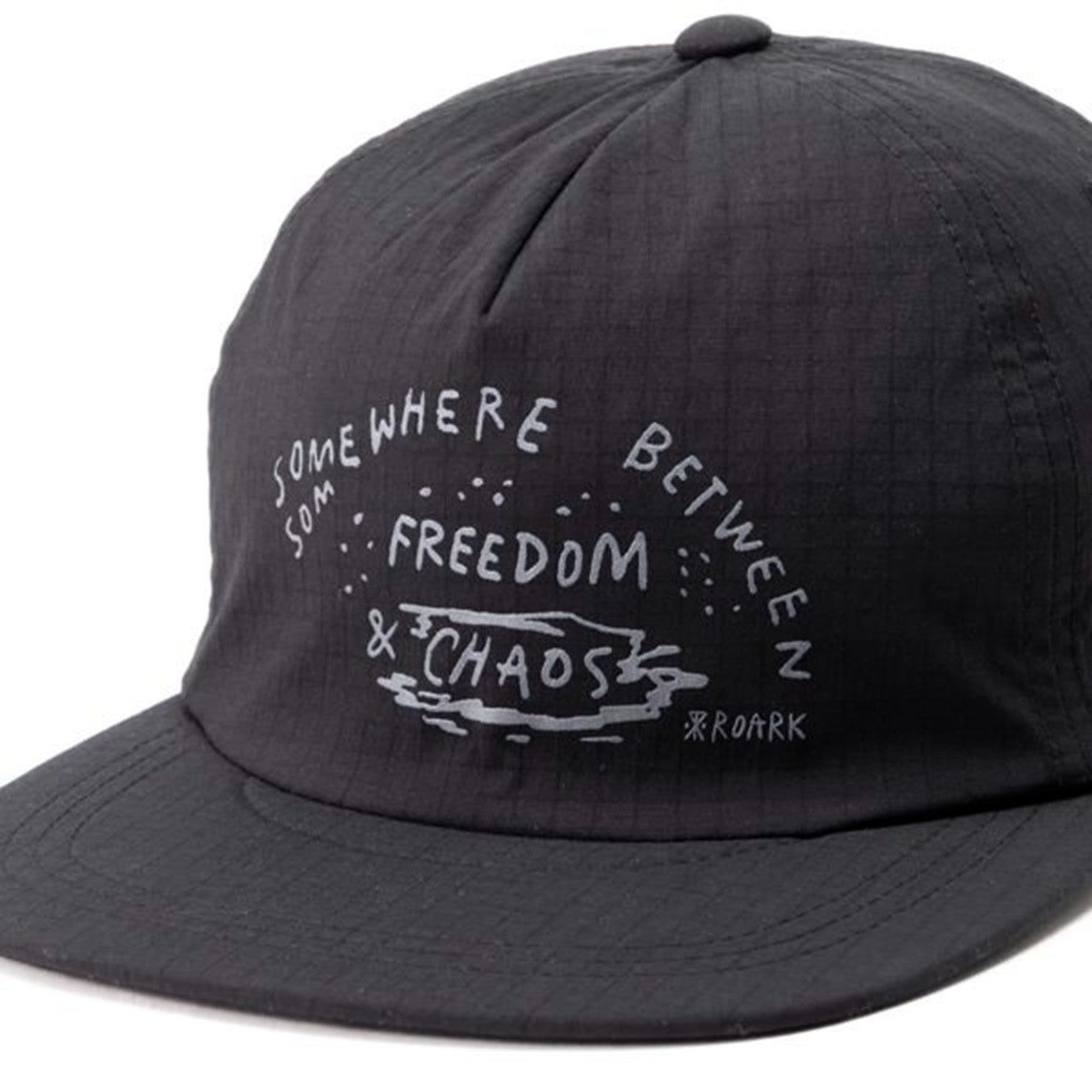 ROARK RUN AMOK - MATHIS 5 PANEL HAT CHAOS BLACK 【RH748-BLKC】