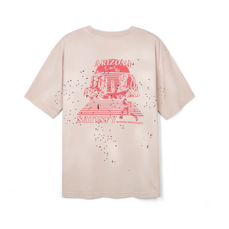 11006-SBS-ARI SATISFY MothTech T-Shirt BleachedSand
