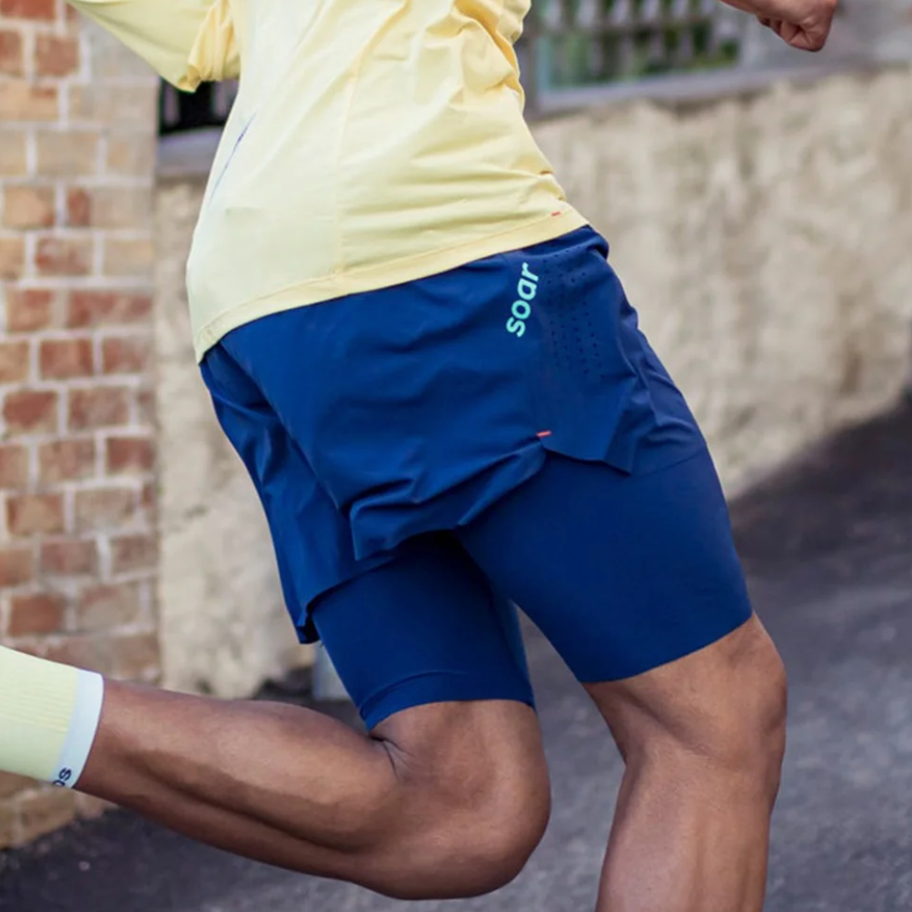 SS6M SOAR Men's Dual Run Shorts Black
