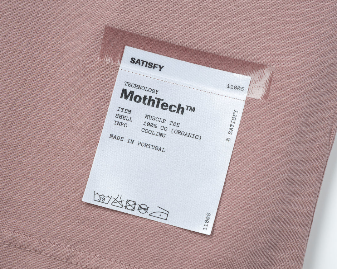 11005-AAR-COTD SATISFY MothTech Muscle Tee Aged Ash Rose