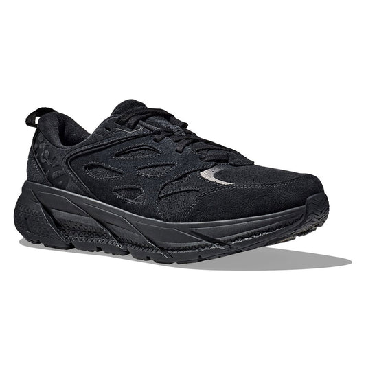 HOKA U CLIFTON L SUEDE-BLACK / BLACK