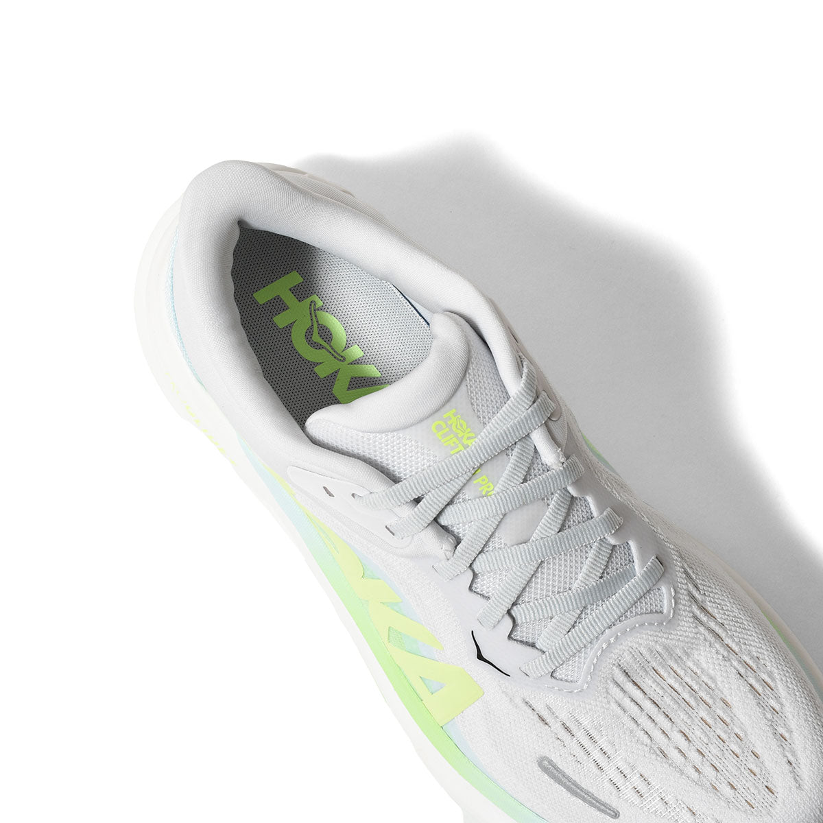 HOKA - W CLIFTON PRO COSMIC GREY /NEON YUZU【1176530-CNNY】