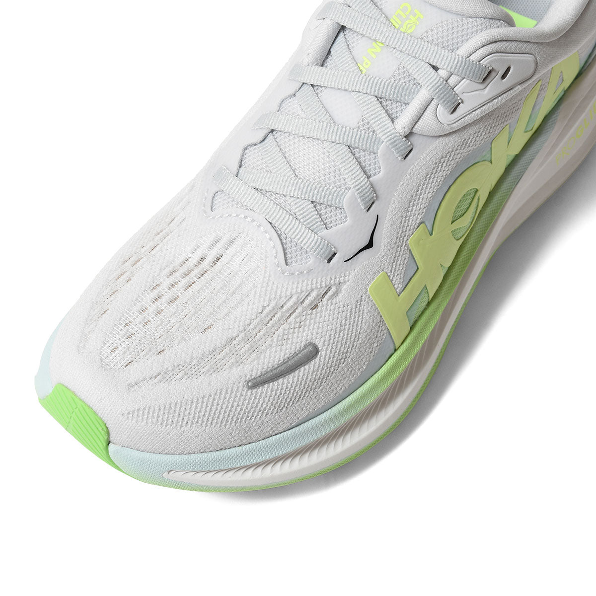 HOKA - W CLIFTON PRO COSMIC GREY /NEON YUZU【1176530-CNNY】