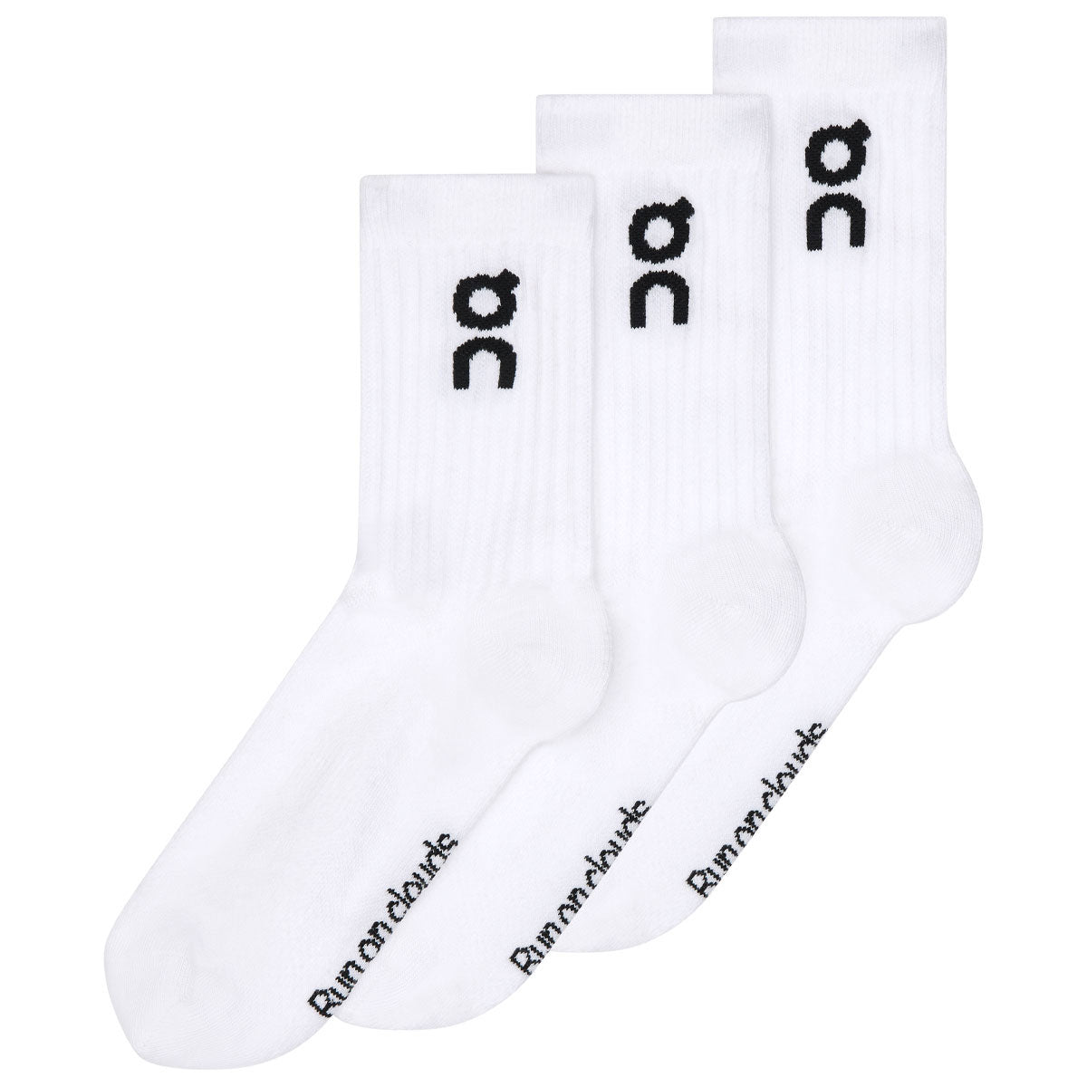 On - Logo Sock High 3P U White【2UF10310069】