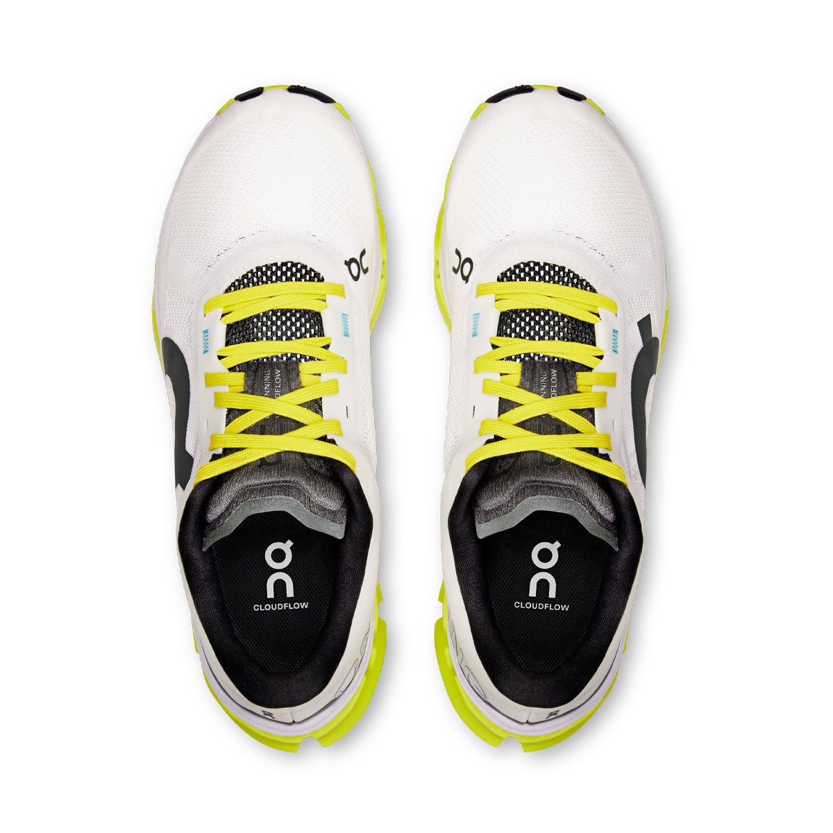 On - Cloudflow 5 White | Lime 【3WF10092929】