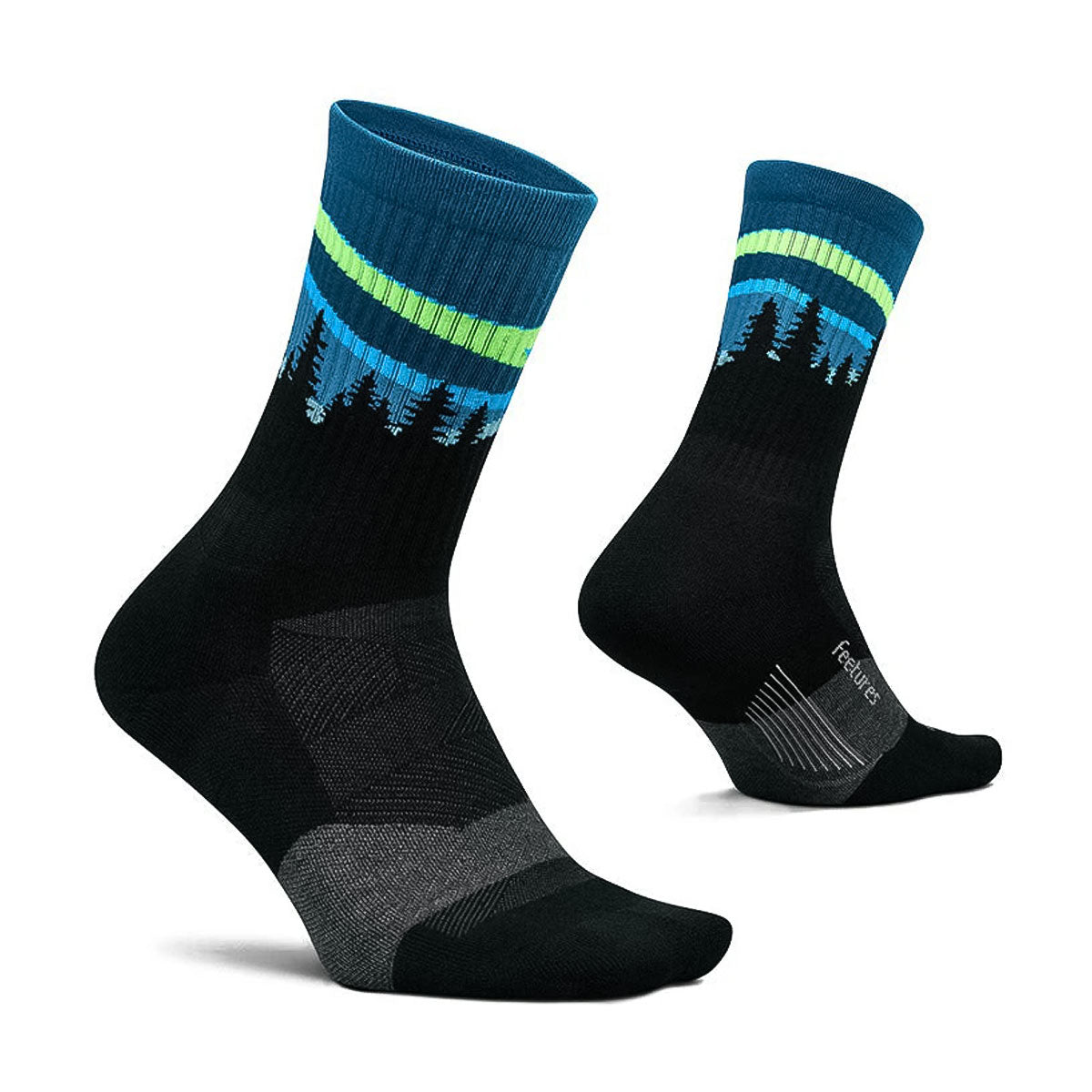 Feetures - TRAIL MAX CUSHION MINI CREW Blue Aurora 【4400120187252】