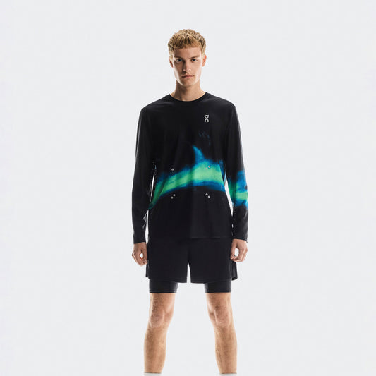 On - Pace Mesh Long-T M Black | Horizon 【1MF10733398】