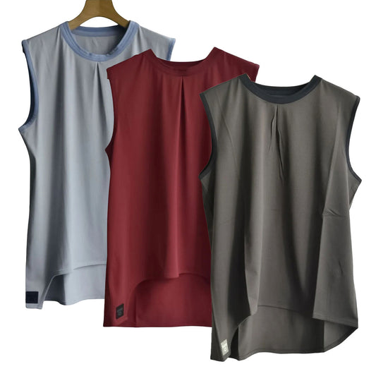 BUDO - Mountain Pass top RED LIGHT GAY DEEP GREY【b25cn108a】
