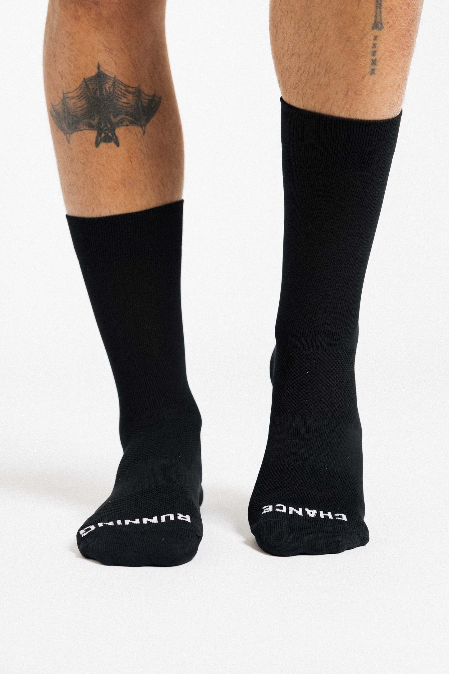 CHANCE Padded Sock-Black/White