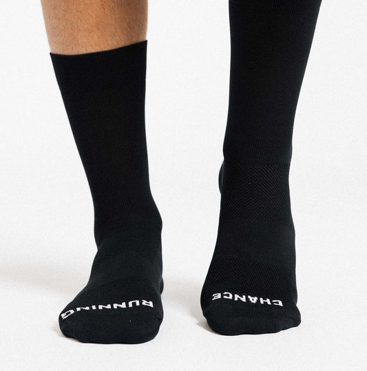 CHANCE Lightweight Sock-Black/White