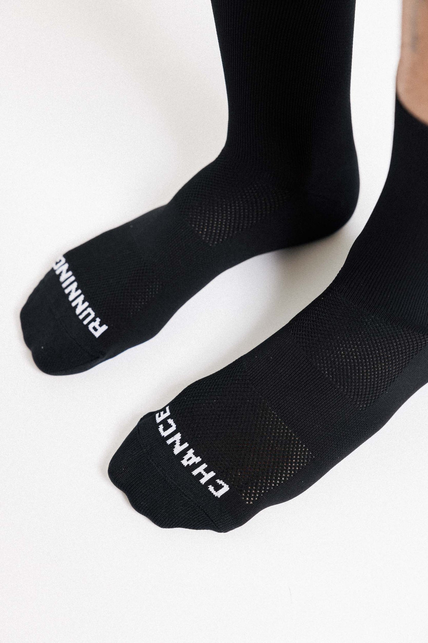 CHANCE Padded Sock-Black/White