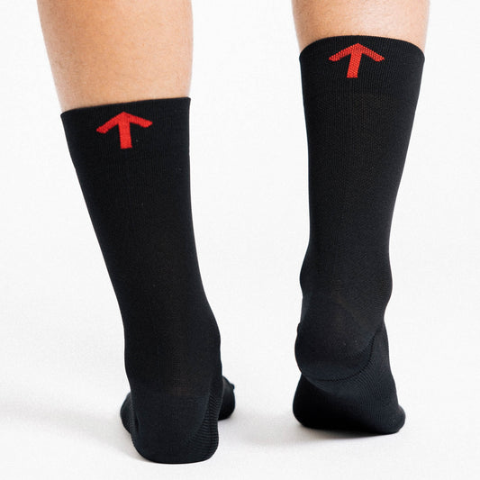 CHANCE Padded Sock-Black/Orange