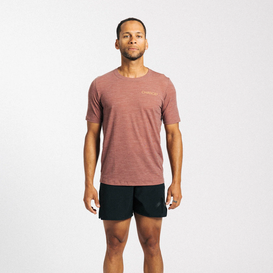 CHANCE Performance Merino Tee-Clay