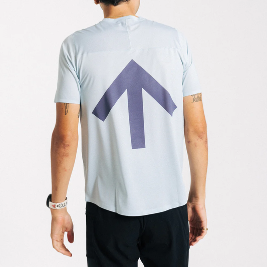 SS24CHNC13A-ICE AROW LIGHTWEIGHT TEE V2 Ice Flow and Crown Blue