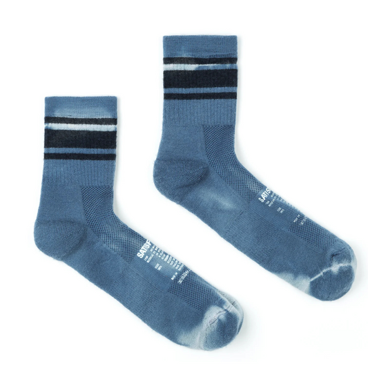 5110-ID Satisfy Merino Tube Socks Indigo Tie-Dye