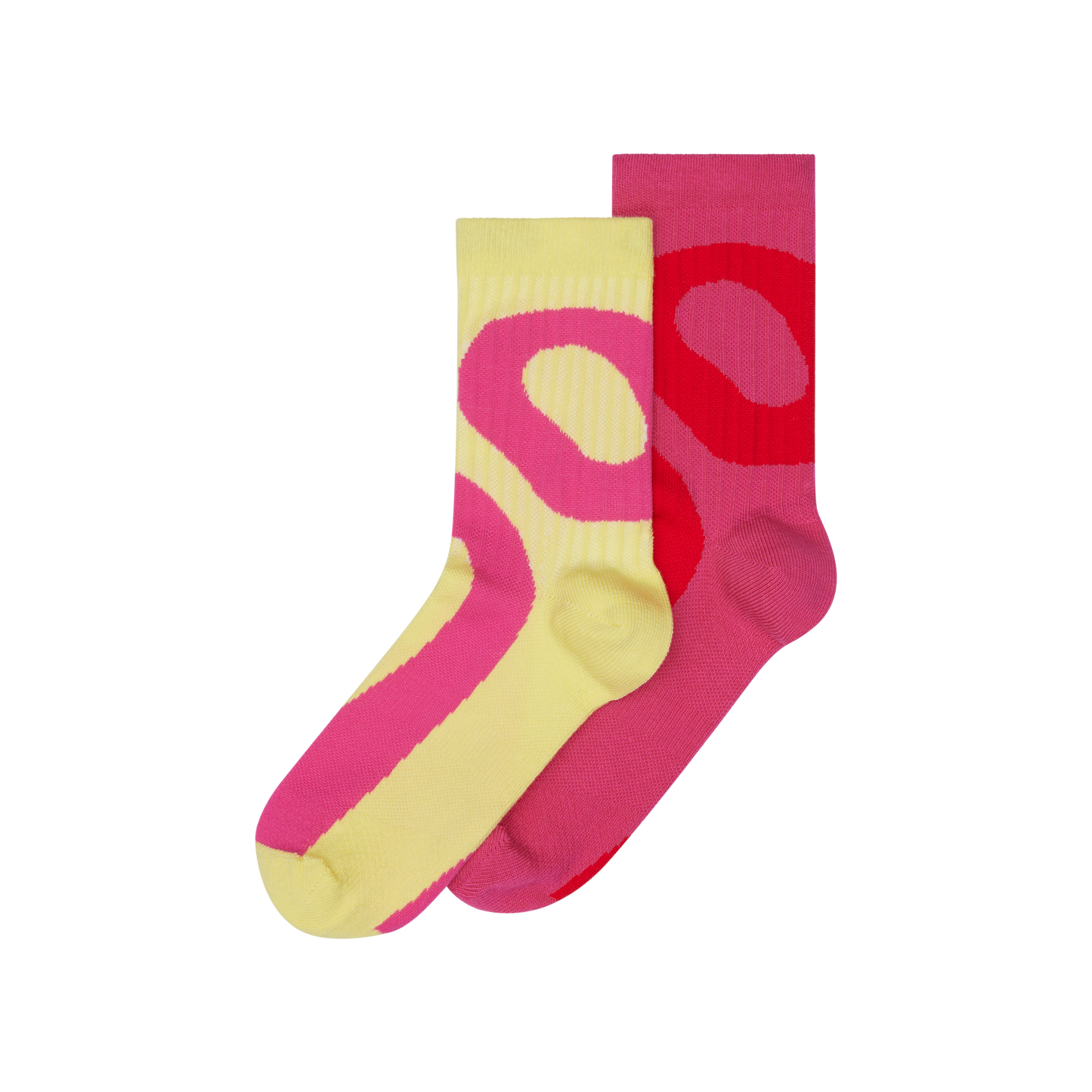 2UF10132893 Liquid Logo Sock High 2P U Limelight | Pink