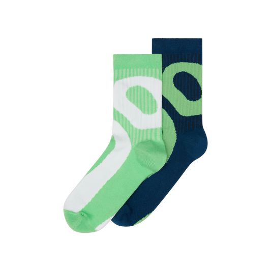 2UF10132900 Liquid Logo Sock High 2P U Tempest | Honeydew