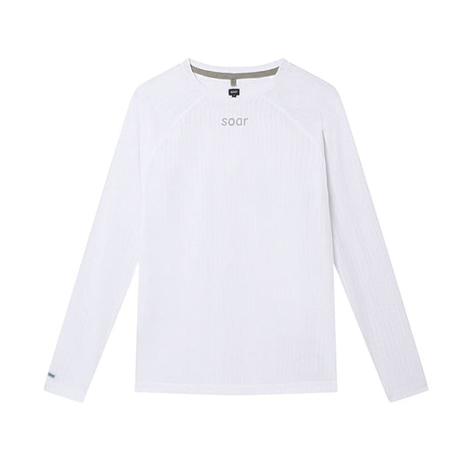 SOAR - Women’s Race Base Layer White / Black / Grey Stripe 【AW25-SBL2W-BLK】