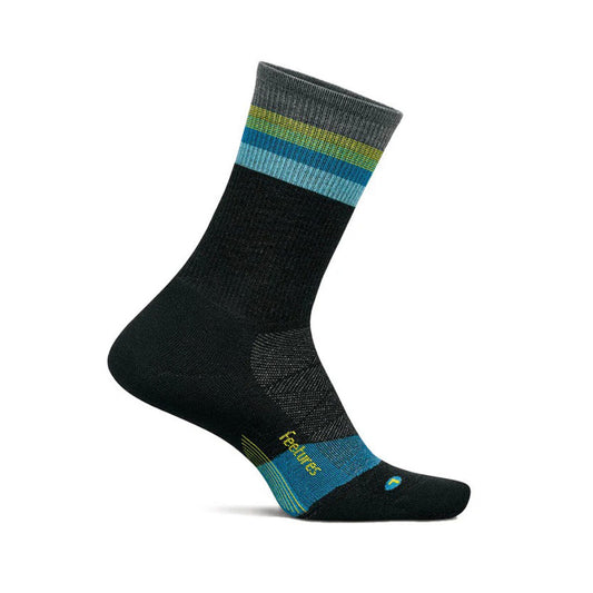FEETURES - MERINO10 MAX CUSHION MINI CREW Luminous Black 【4400080189252】