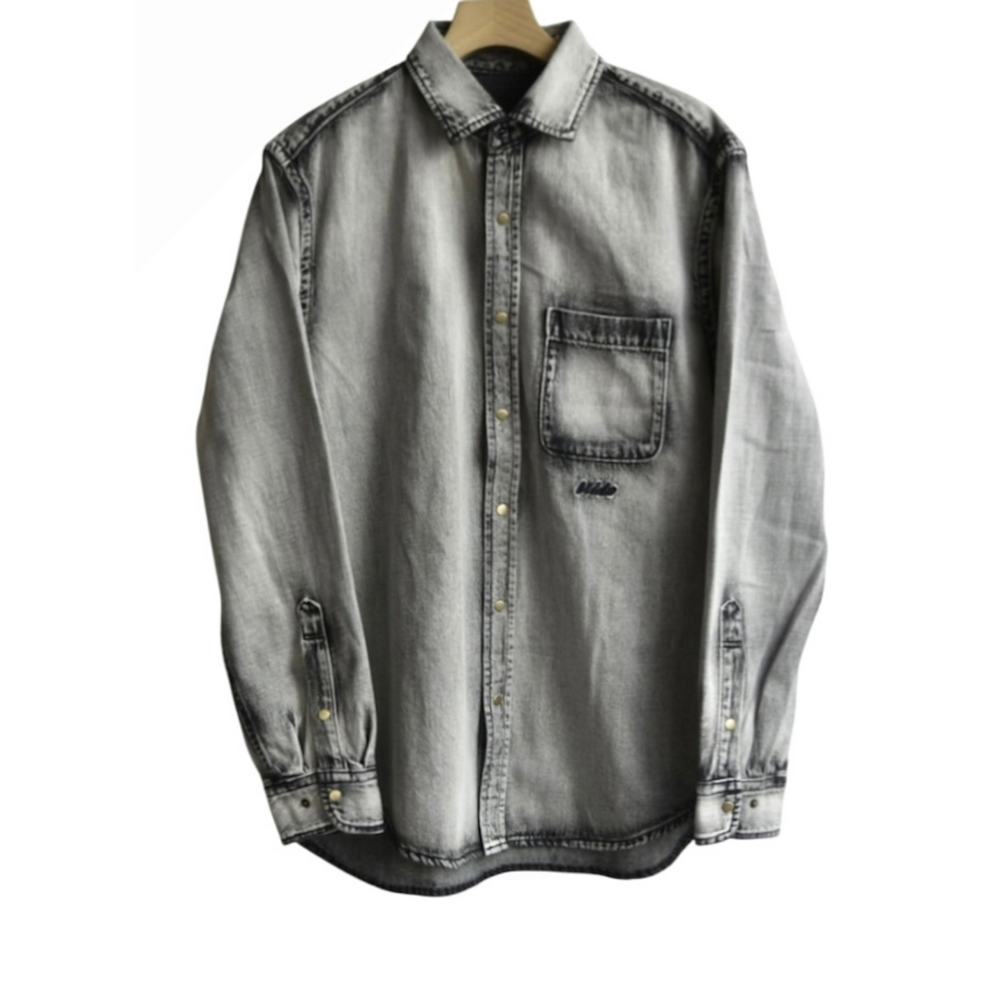 b25ds103bl BUDO DENIM SHIRTS JACKET