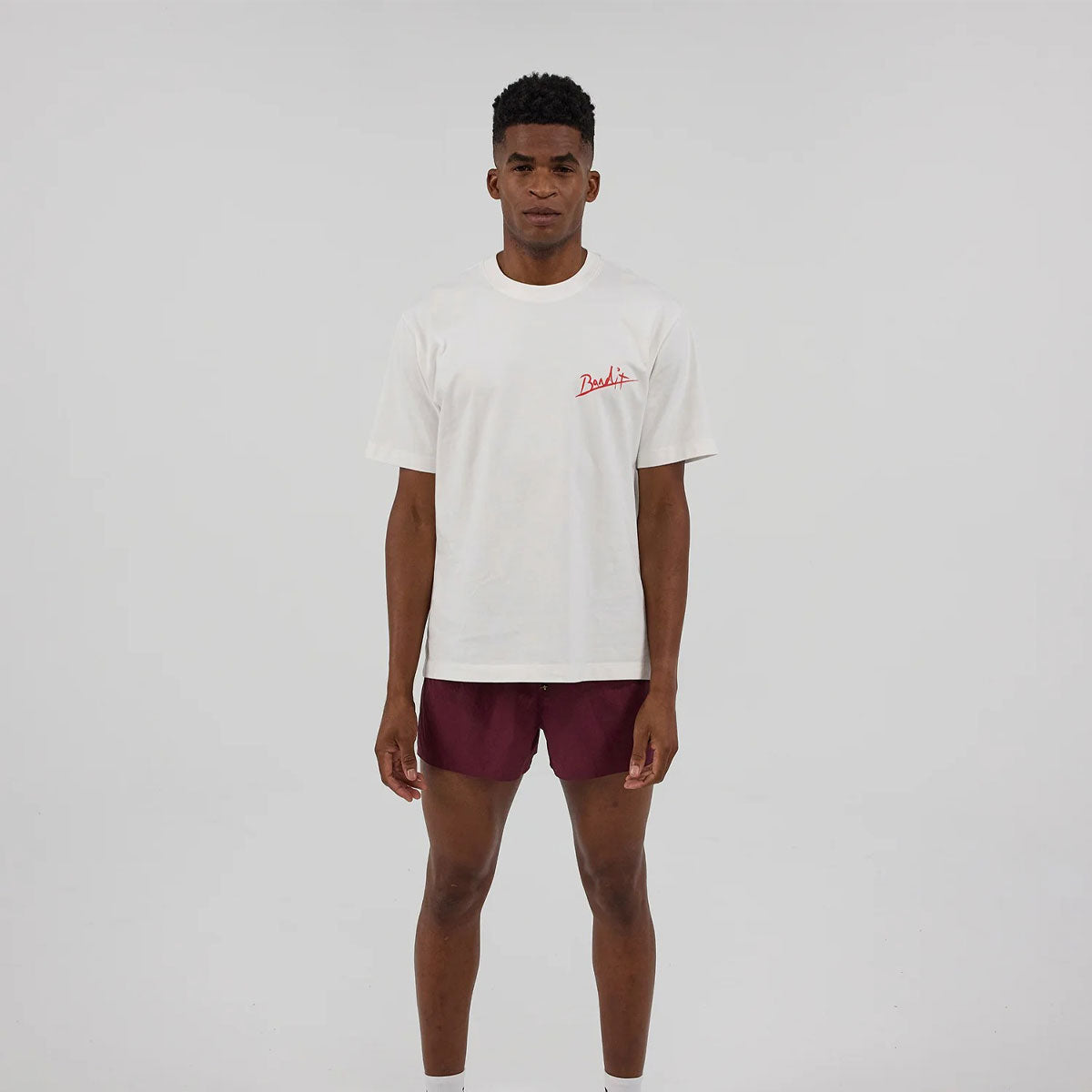 Bandit Running - "Painted Flower" Cotton Tee 【UTTSL002FL25WW】