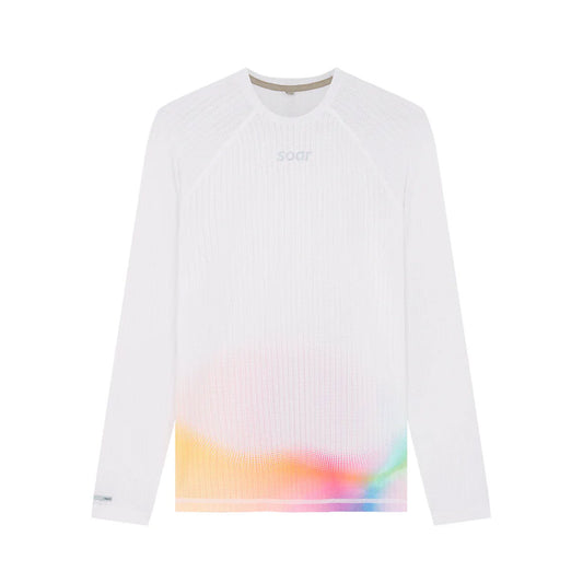 SOAR - Women’s Race Base Layer White / Summer Rainbow 【AW25-SBL2W-WHT】