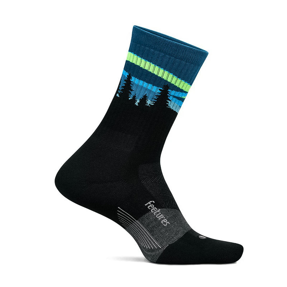 Feetures - TRAIL MAX CUSHION MINI CREW Blue Aurora 【4400120187252】