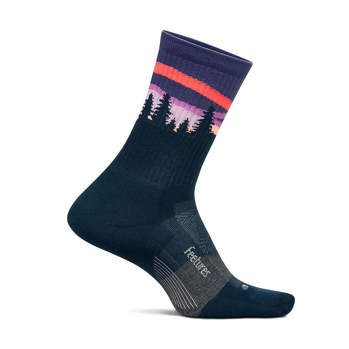 Feetures - TRAIL MAX CUSHION MINI CREW Purple Aurora 【4400120186252】