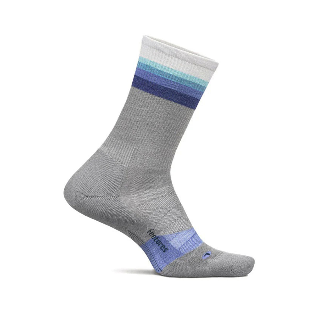 FEETURES - MERINO10 MAX CUSHION MINI CREW Luminous Gray 【4400080188252】