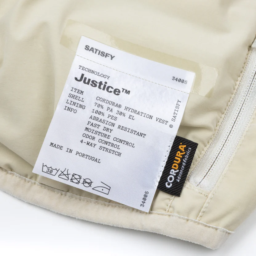 SATISFY - Justice CorduraHydration Vest 5L OffWhite 【34005-MW-SA】