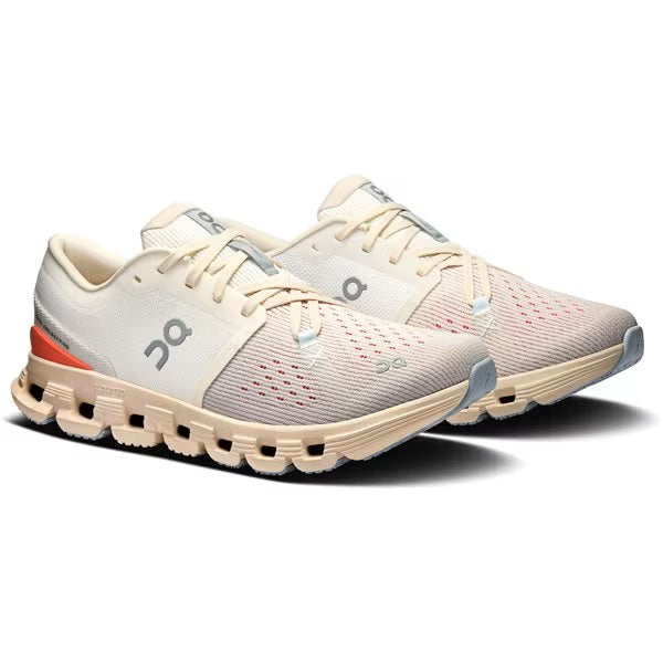 On - Cloud X 4 W Ivory | Salmon【3WE30073297】