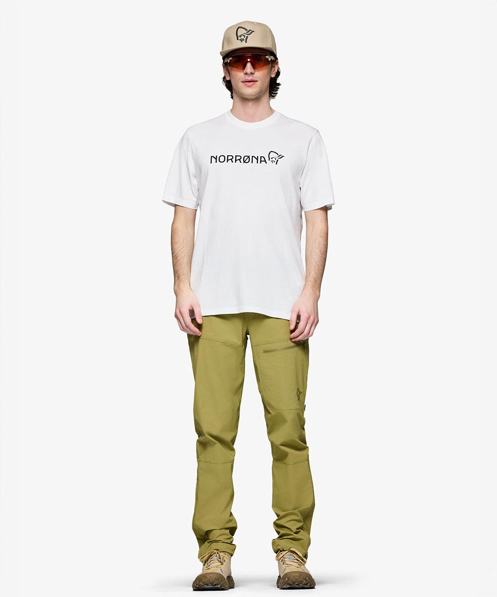 Norrøna - /29 cotton Norrøna viking T-Shirt (M) Pure White【1203422210-309000】