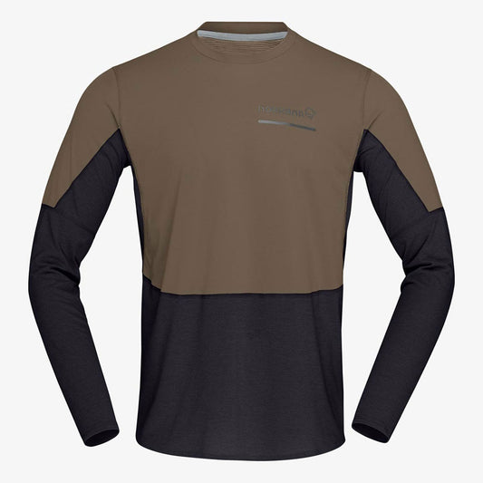 Norrøna - senja equaliser lightweight Long sleeve (M) Olive Night【1205820230-303301】