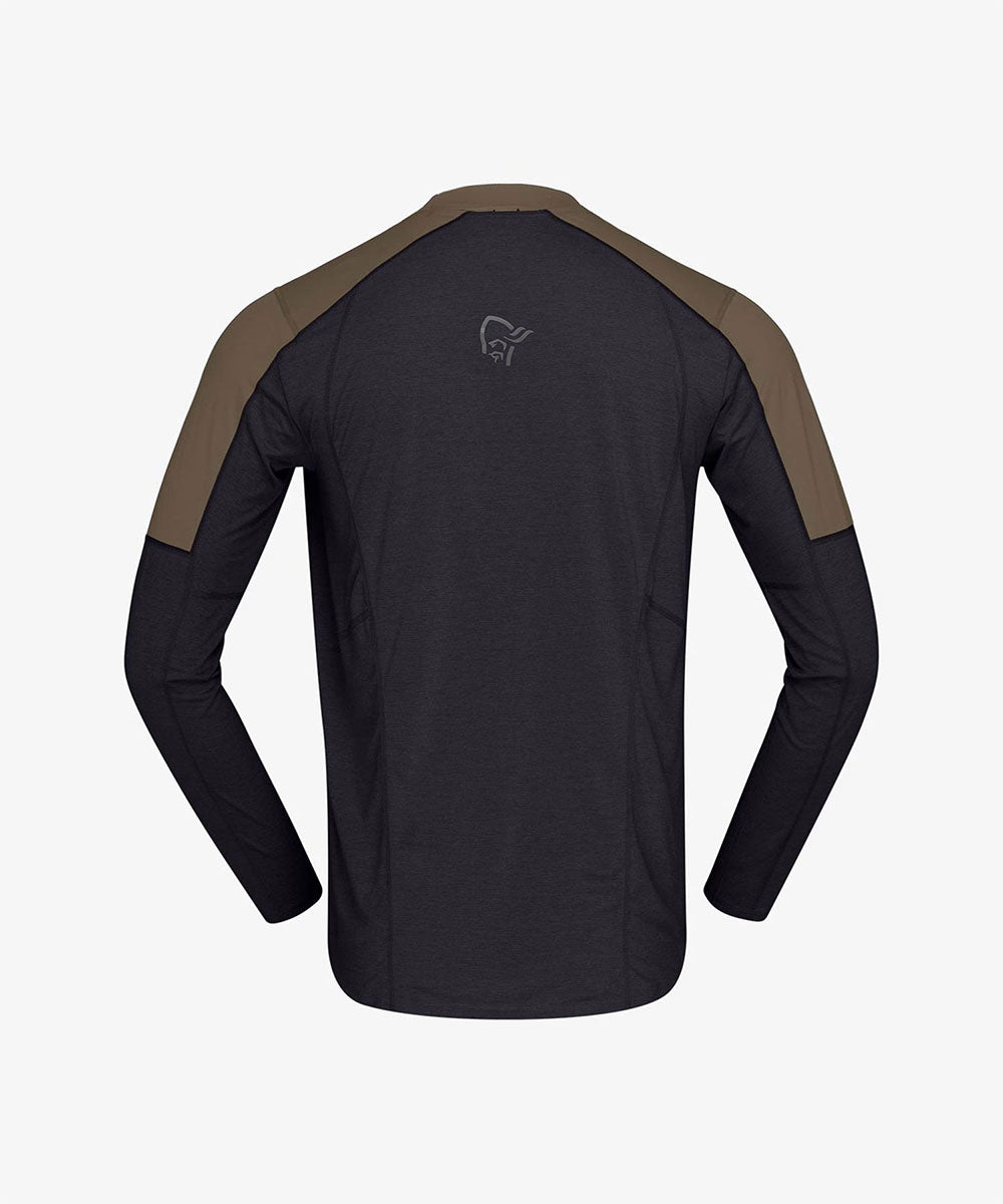 Norrøna - senja equaliser lightweight Long sleeve (M) Olive Night【1205820230-303301】
