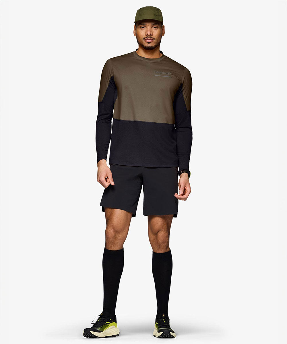 Norrøna - senja equaliser lightweight Long sleeve (M) Olive Night【1205820230-303301】