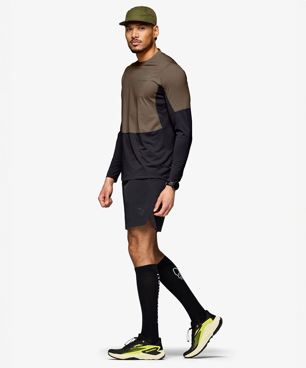 Norrøna - senja equaliser lightweight Long sleeve (M) Olive Night【1205820230-303301】