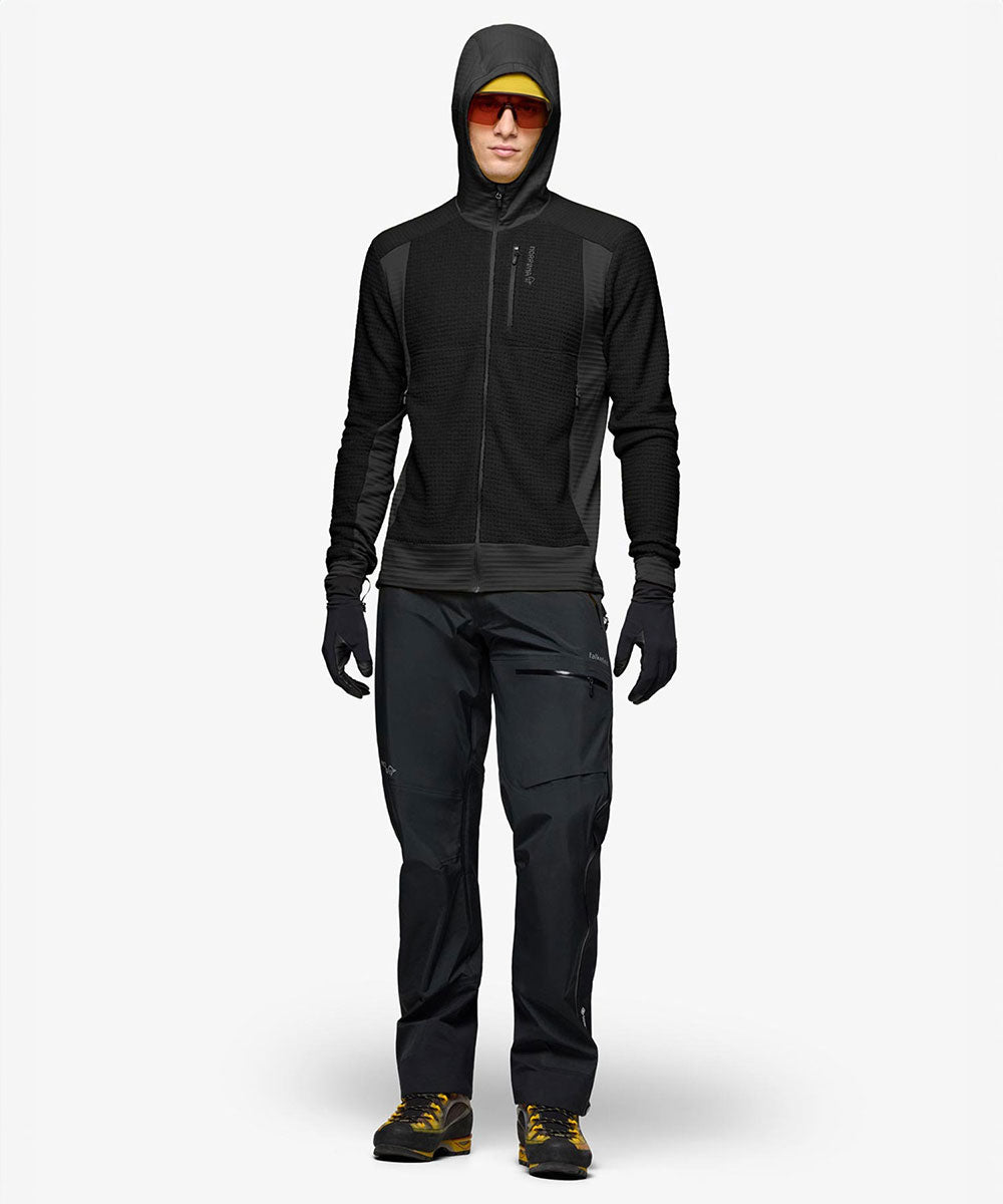 Norrøna - falketind Alpha120 Zip Hood (M) Caviar Black【1201604250-307718】