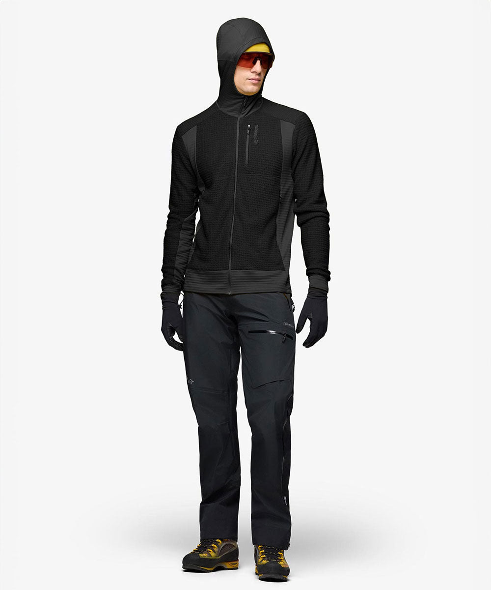 Norrøna - falketind Alpha120 Zip Hood (M) Caviar Black【1201604250-307718】